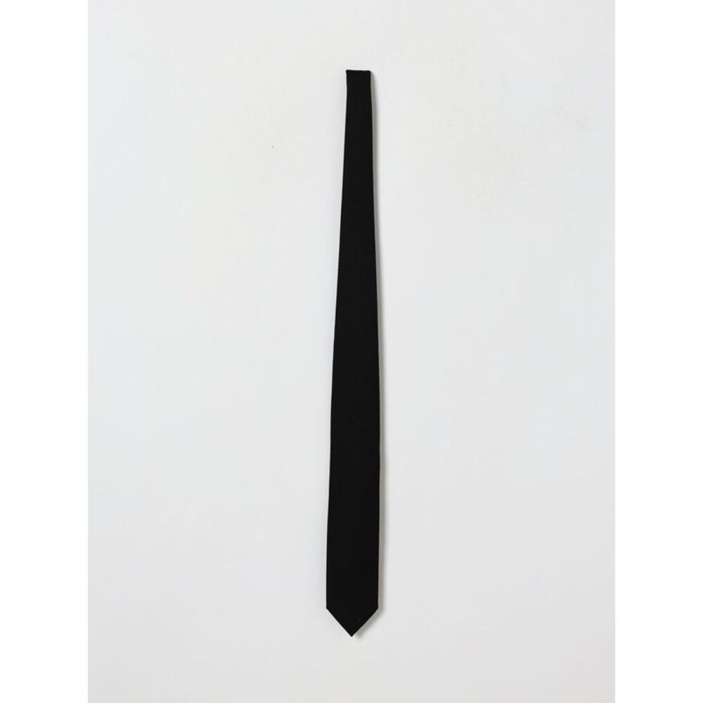 Lardini Men Lardini Classic Virgin Wool Tie With Logo Loop